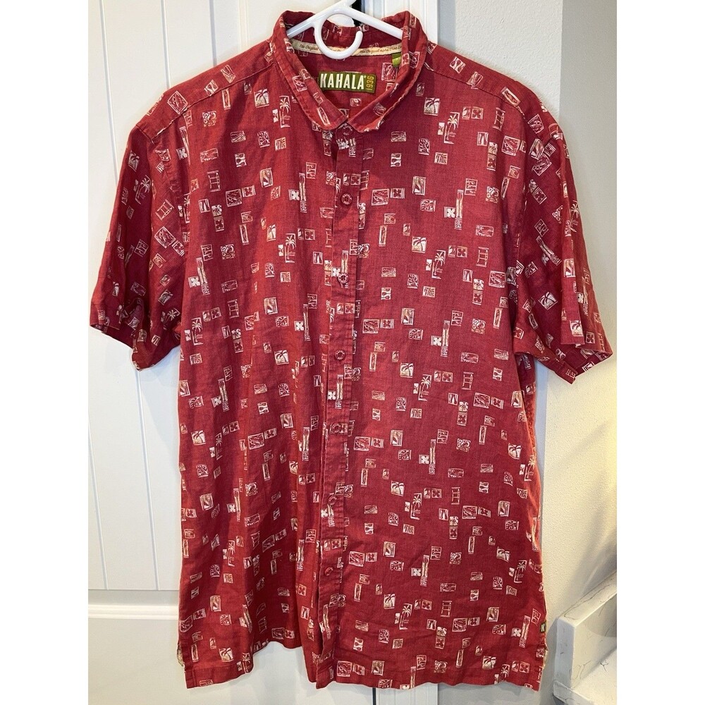 Men's Kahala 90s Vintage Aloha Short Sleeve Button Up Shirt - Size XL